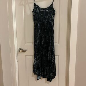 All Saints Pleated Hi/Low Hem Dress